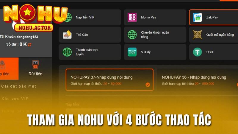 Tham gia nhà cái chỉ với 4 bước thao tác